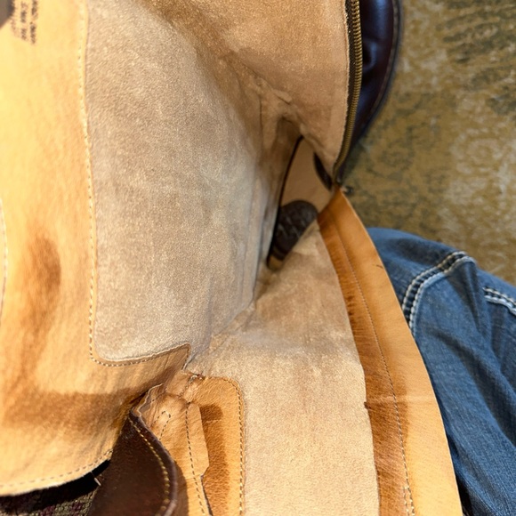 BORN- Handcrafted, tall leather & suede boots. Womens Sz 10 - Picture 6 of 8